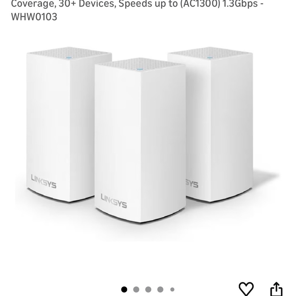 Linksys White Wireless Router - 5 Nodes